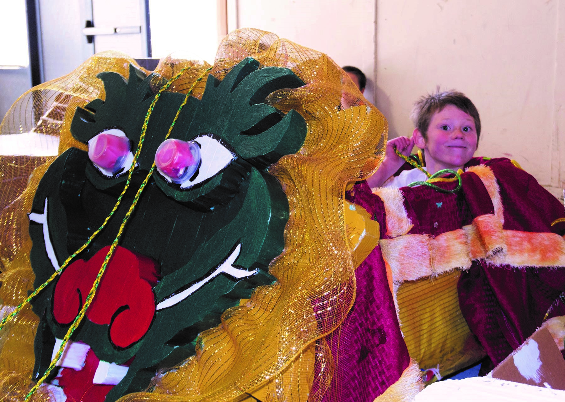 Winter Carnival Exploration Cardboard Sled