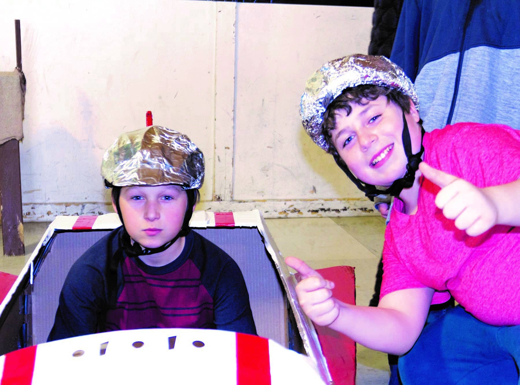 Winter Carnival Exploration Cardboard Sled