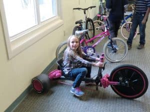 Spaulding Youth Center recieves Goodwill Bike Donations