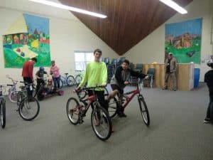 Spaulding Youth Center recieves Goodwill Bike Donations